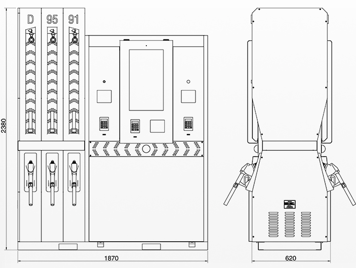 service station fuel pumps service station fuel pumps